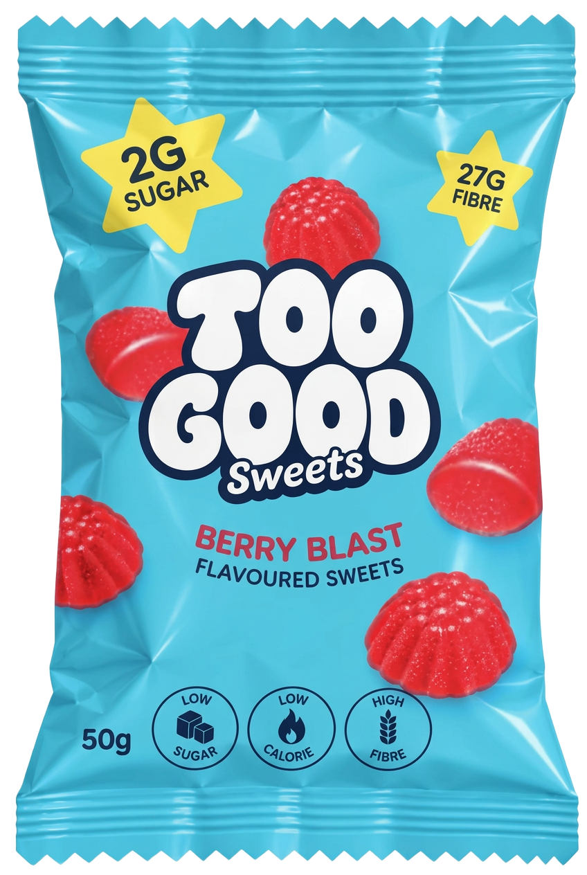 TooGood Sweets Berry Blast pouch front
